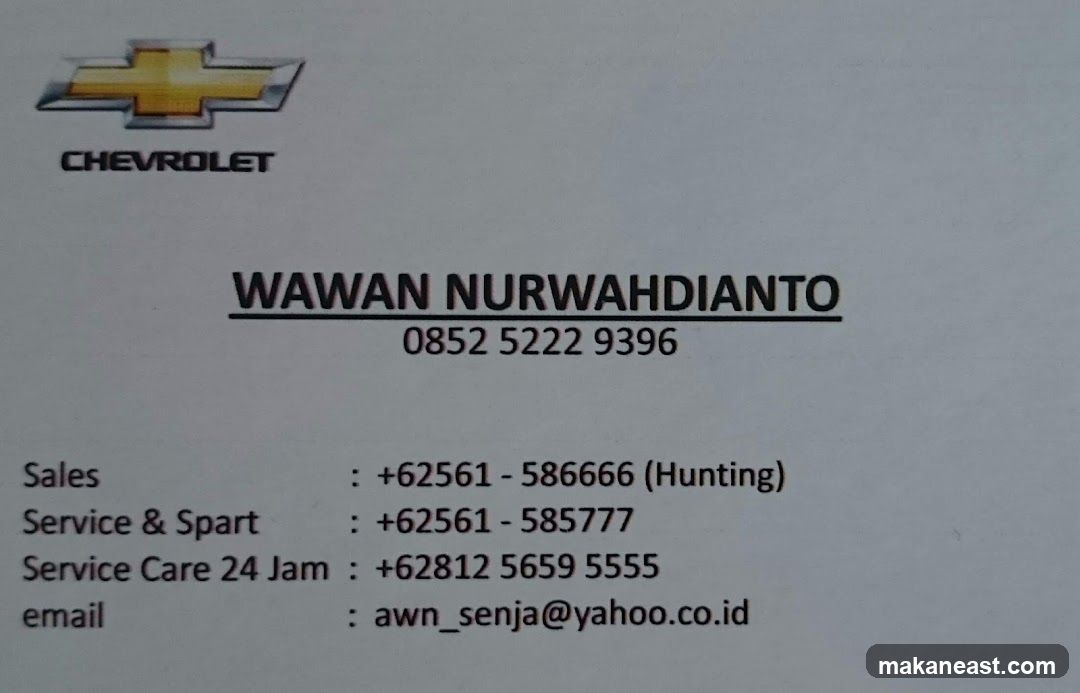 Chevrolet Business Card