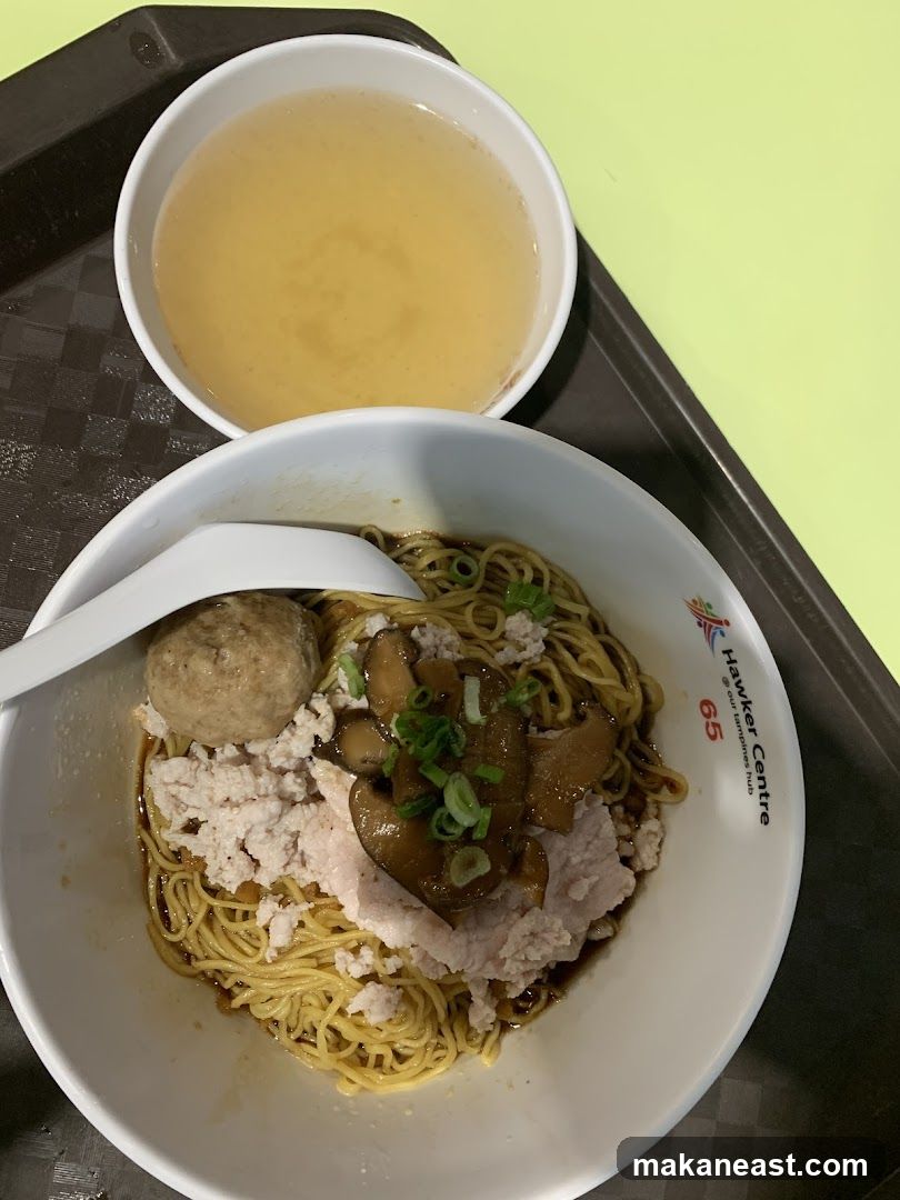 Noodles with Minced Pork and Mushrooms