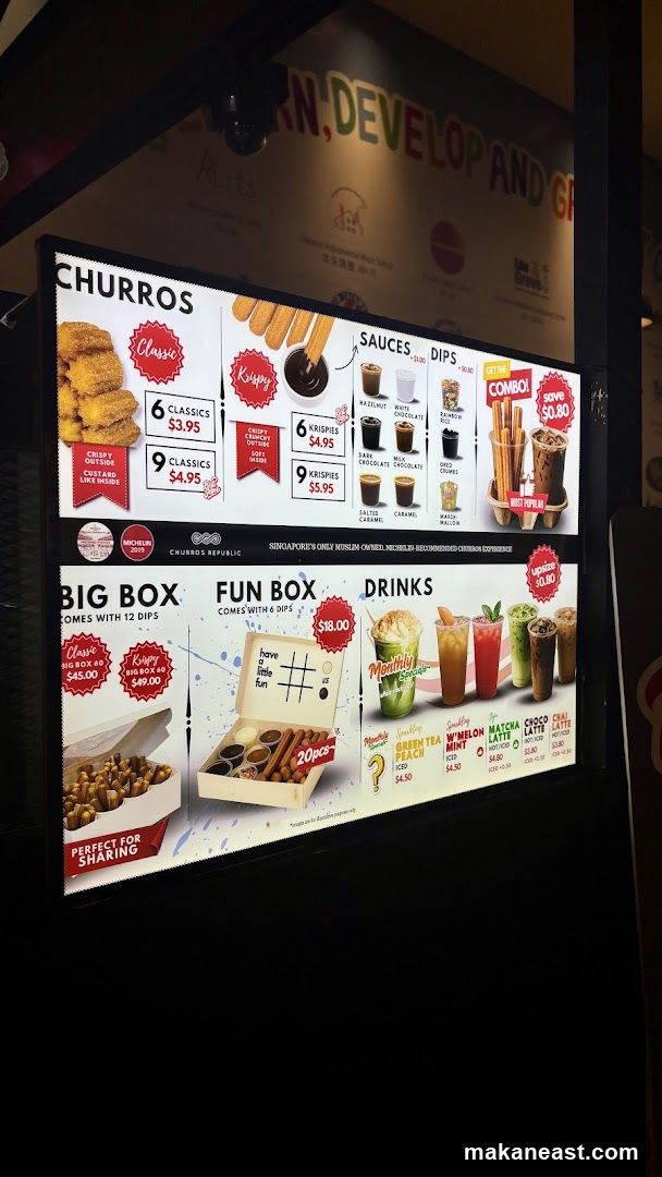 Churros Republic Menu
