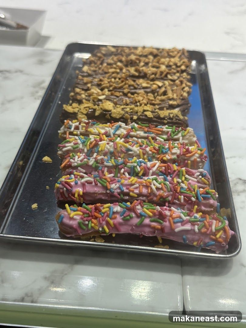 Churros with toppings
