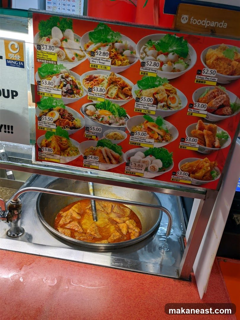 Ming Fa Menu