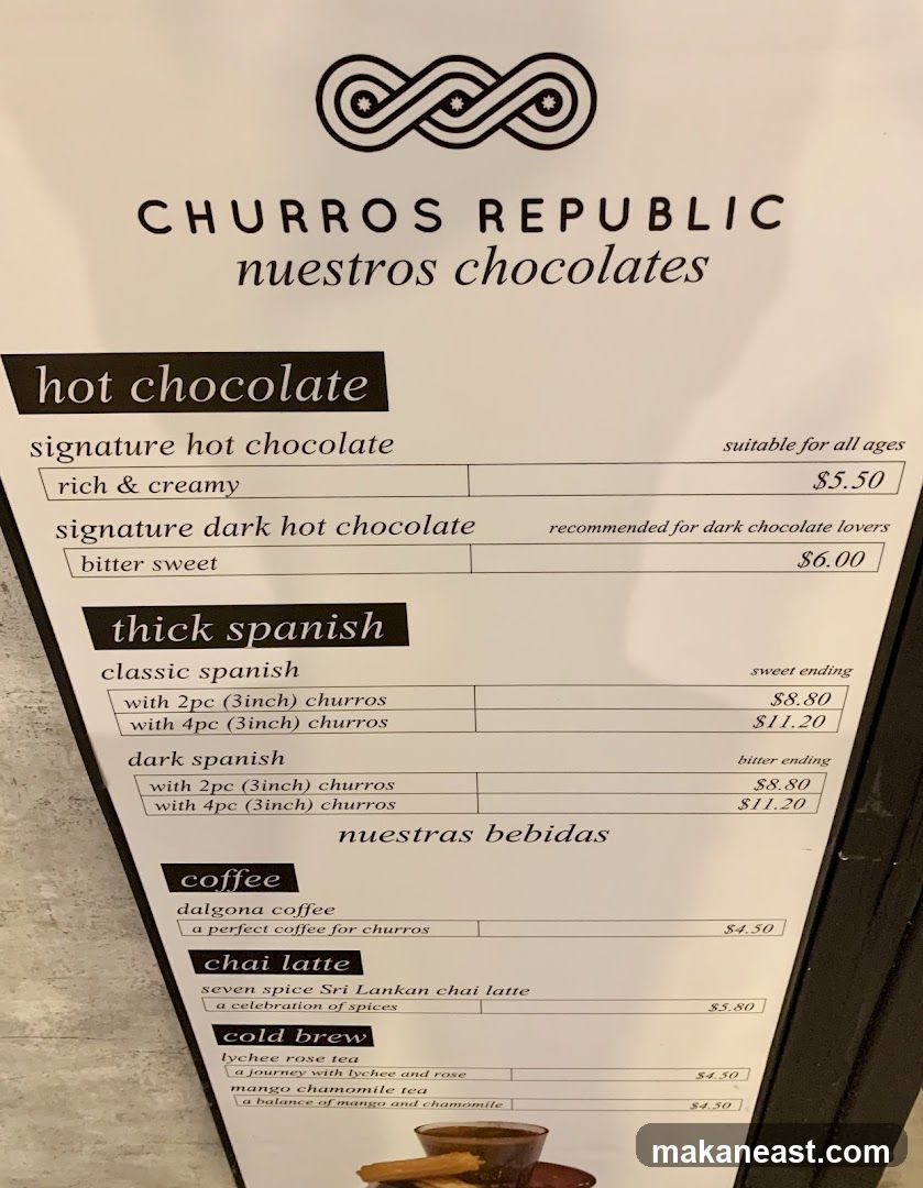CHURROS REPUBLIC nuestros chocolates