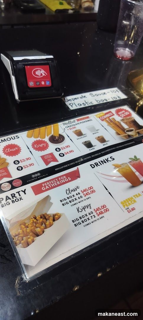 Churros Menu