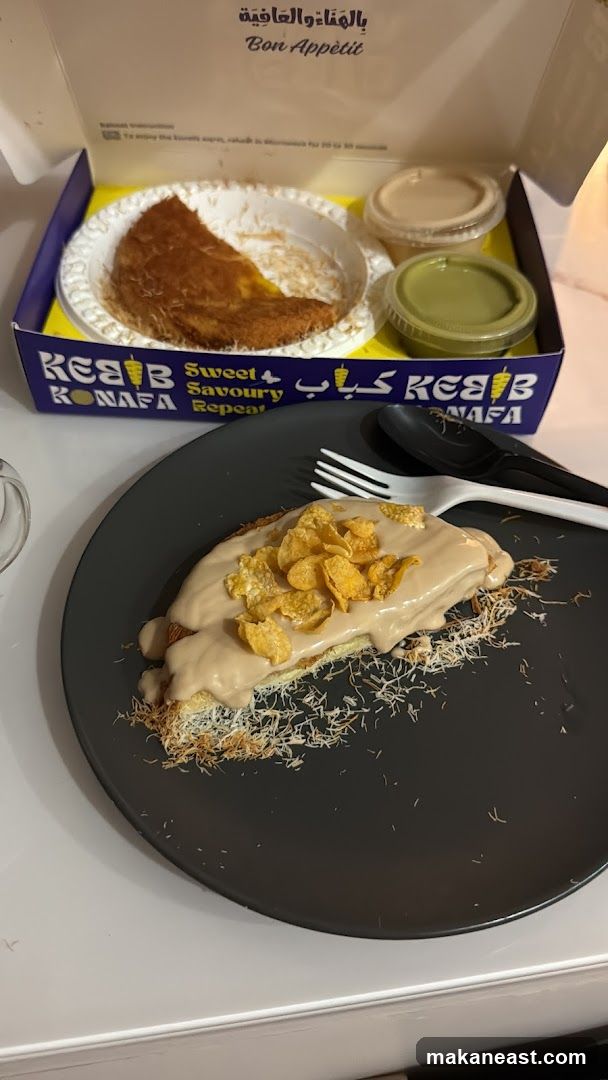 Dessert with Kebab Konafa Box
