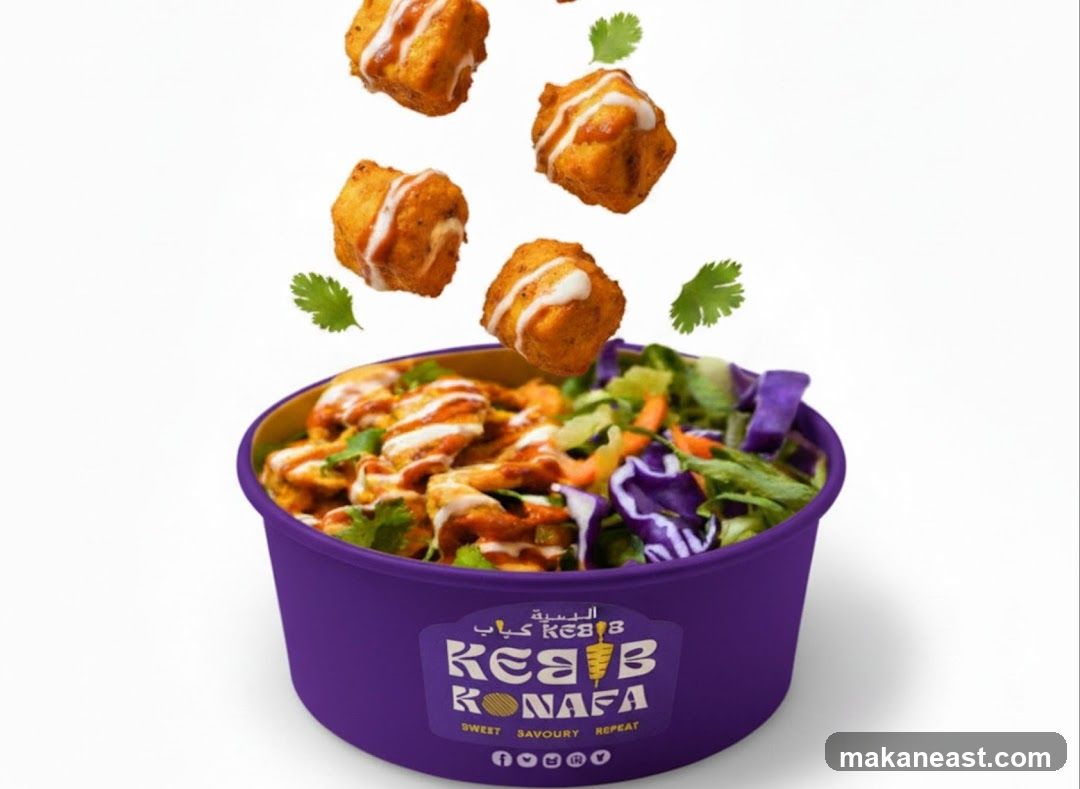 Kebab Konafa Bowl