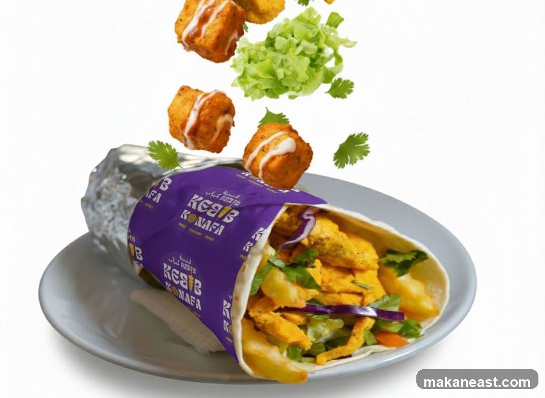 Kebab Konafa Wrap