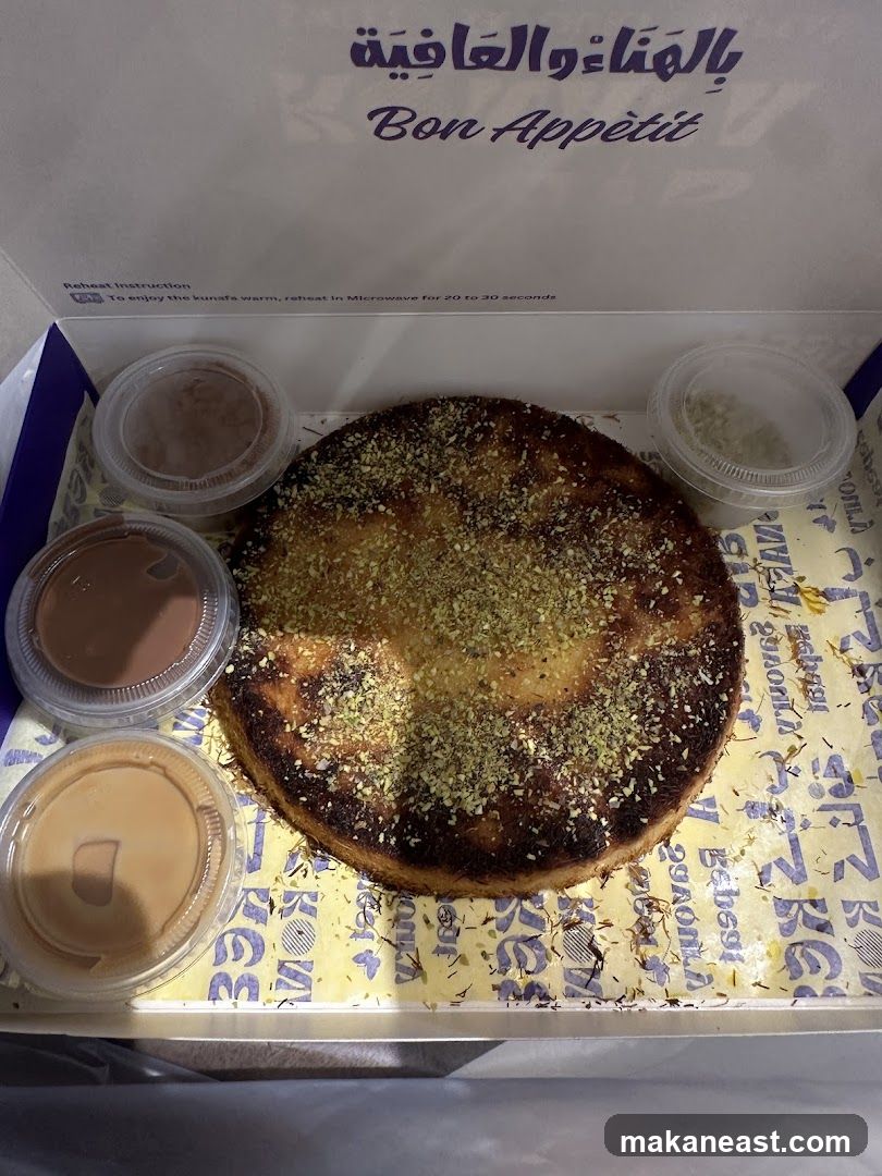 Kunafa with Dipping Sauces