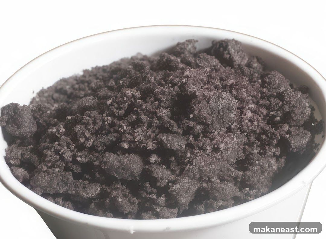Crushed Oreos in a Bowl