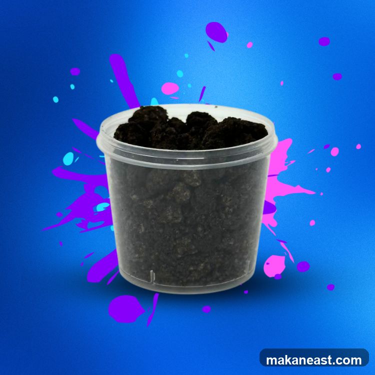 Crushed Cookies in a Container