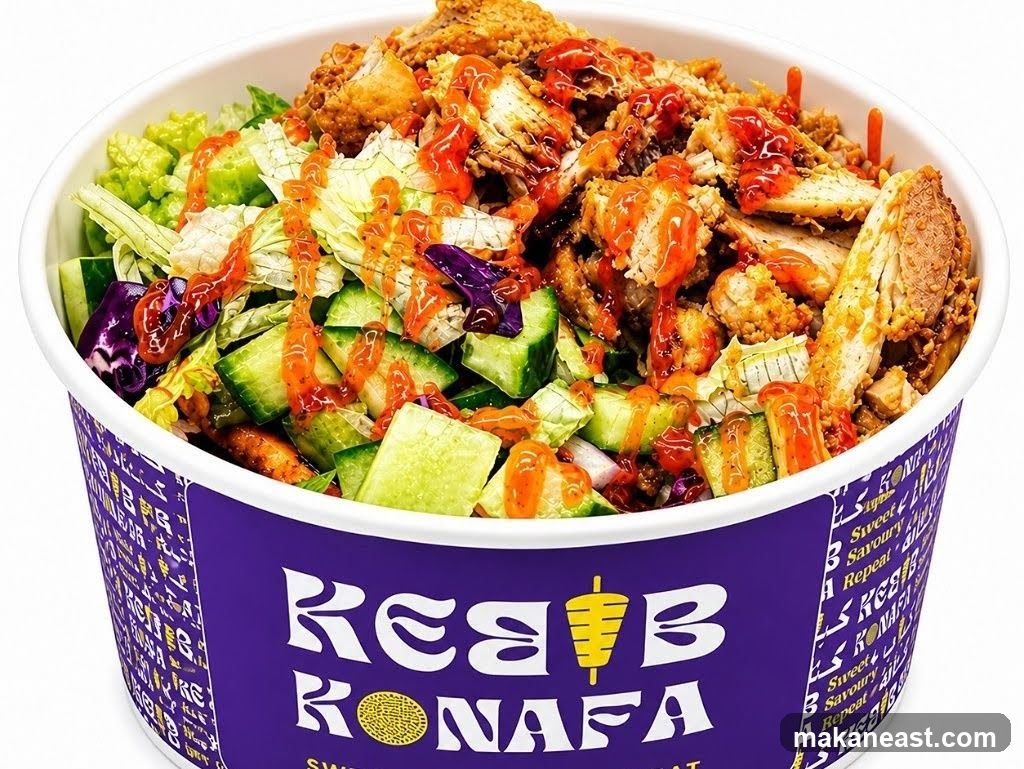 Kebab Konafa Bowl