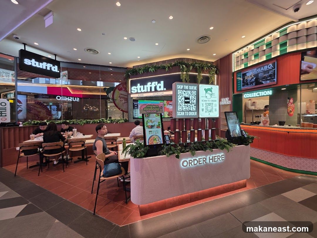 Restaurant Interior with Ordering Stations