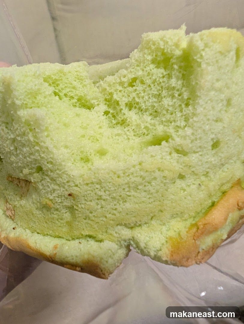 Close-up of a light green cake