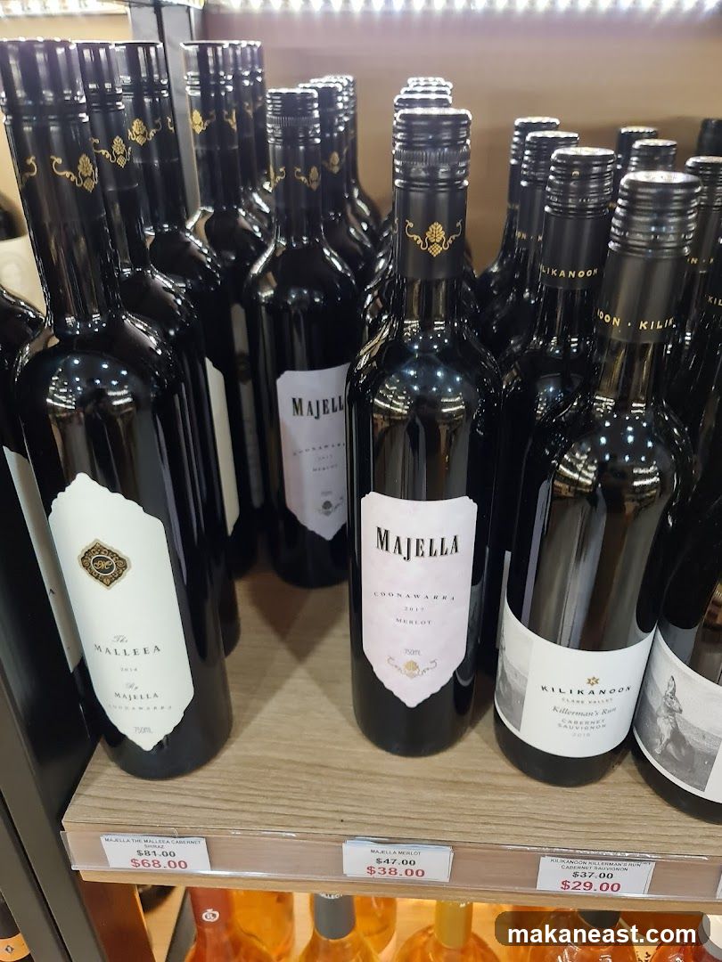 Wine Bottles on Display