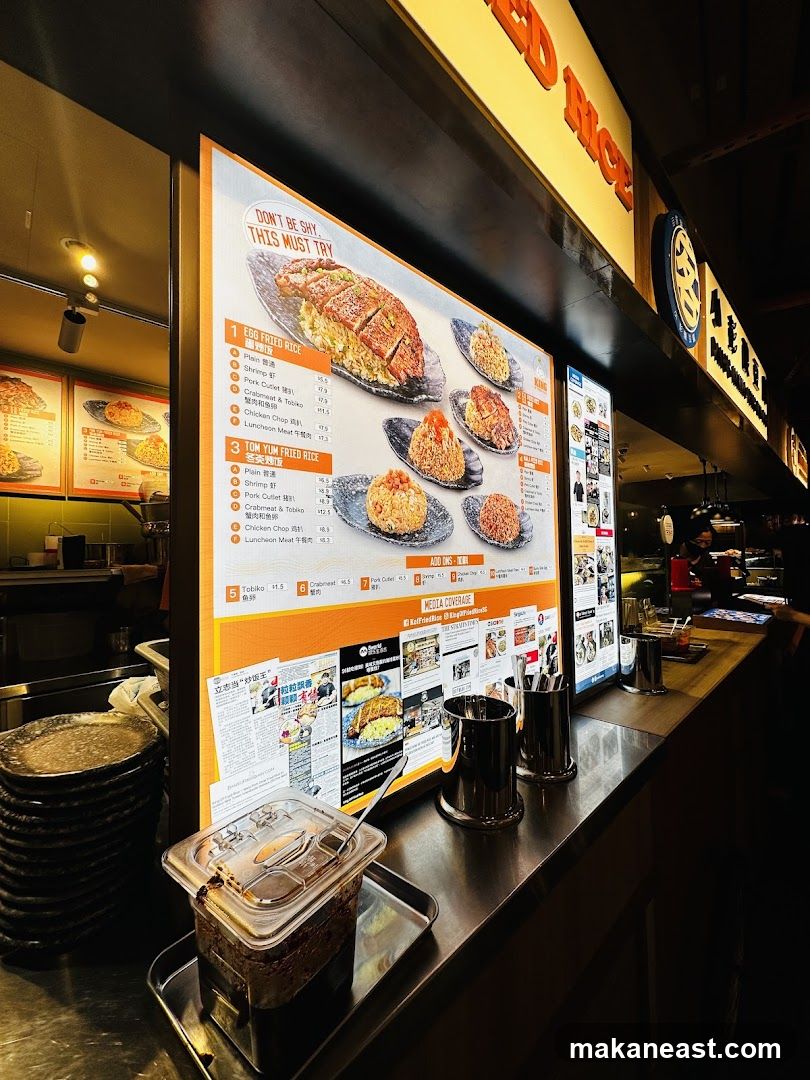 King Fried Rice Menu