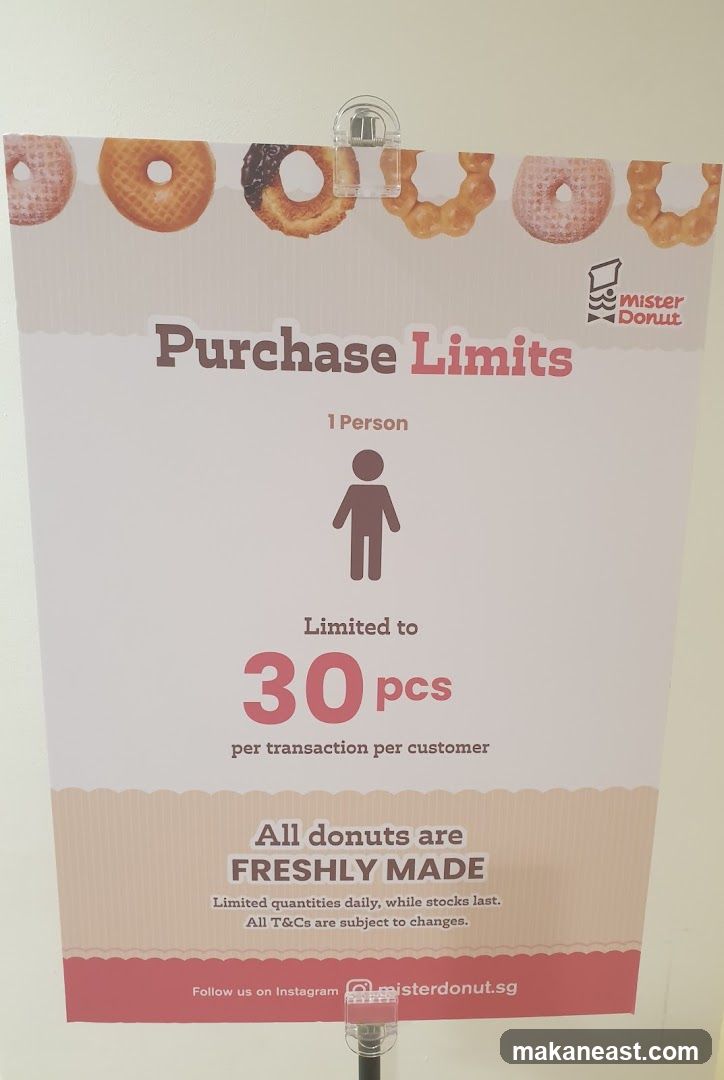 Purchase Limits Sign