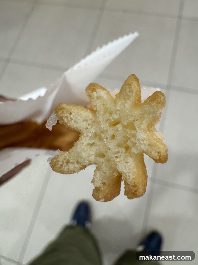 Star-shaped fried dough