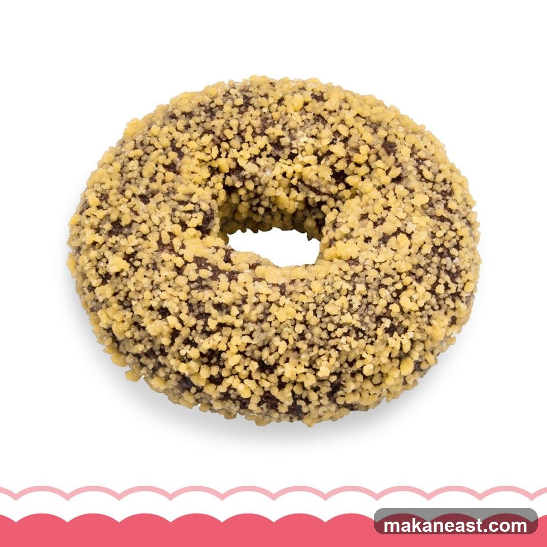 Chocolate Donut with Crumble Topping