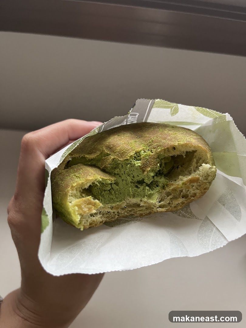Matcha filled pastry