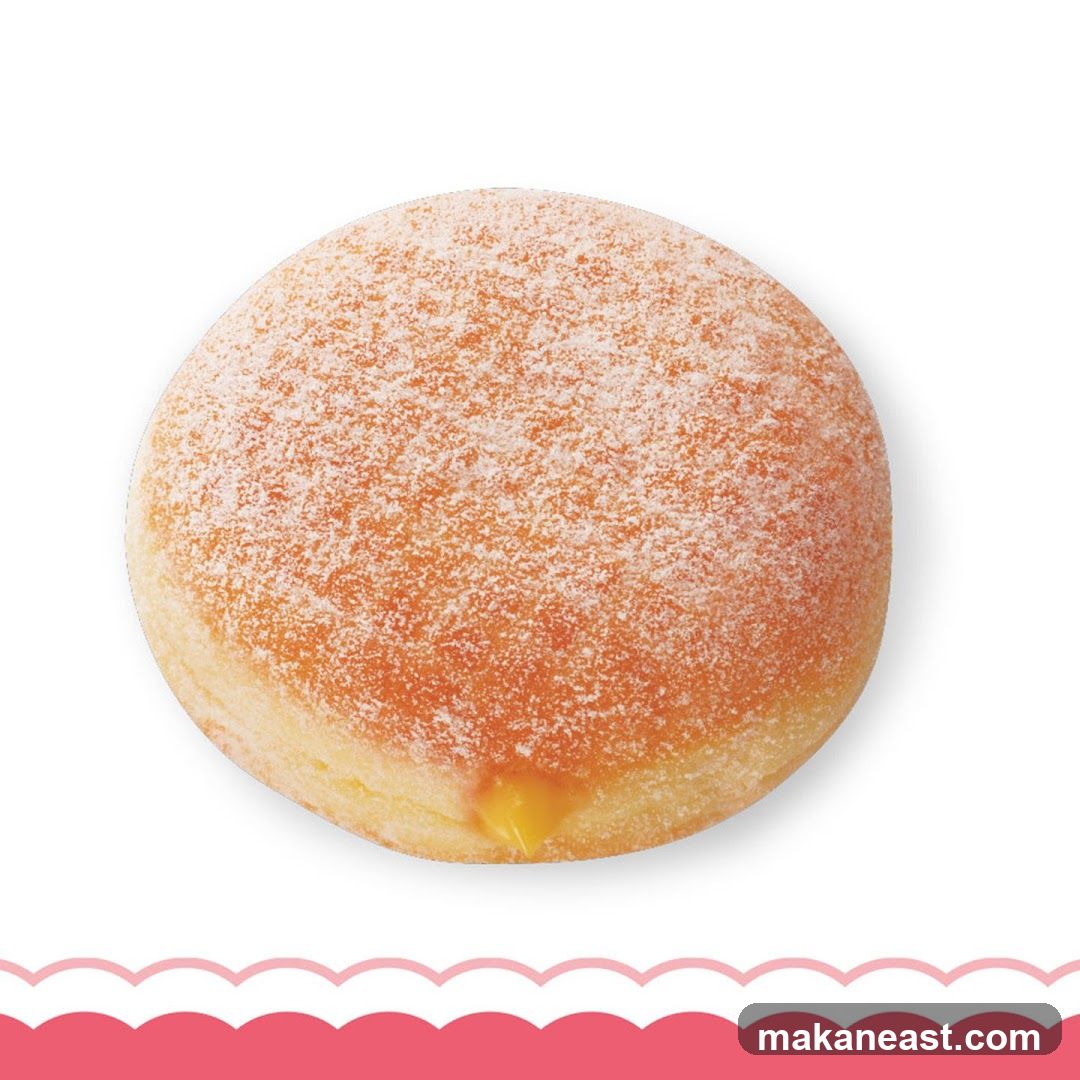 Powdered Sugar Filled Donut