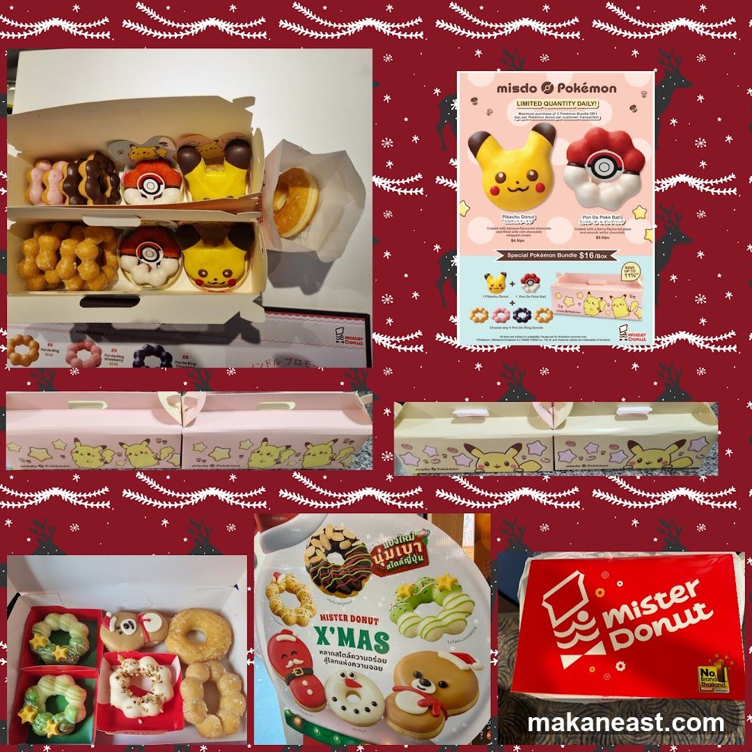 Mister Donut Pokemon and Christmas Donuts