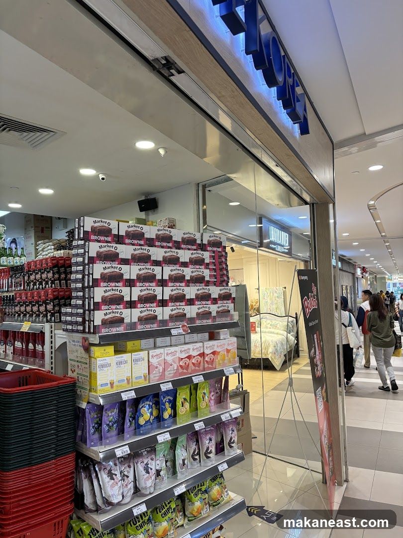 Store Interior with Snacks and Home Goods