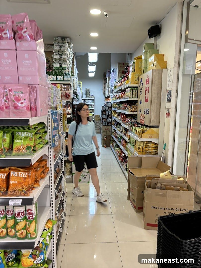 Aisle in a grocery store