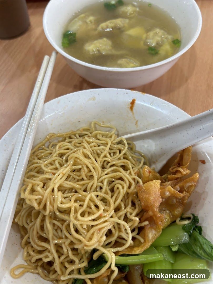 Noodles and Wonton Soup