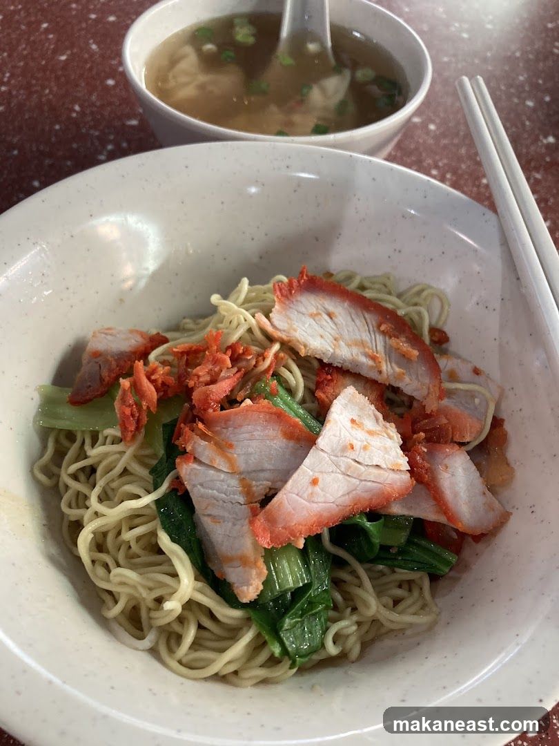 Noodles with Char Siu and Wonton Soup