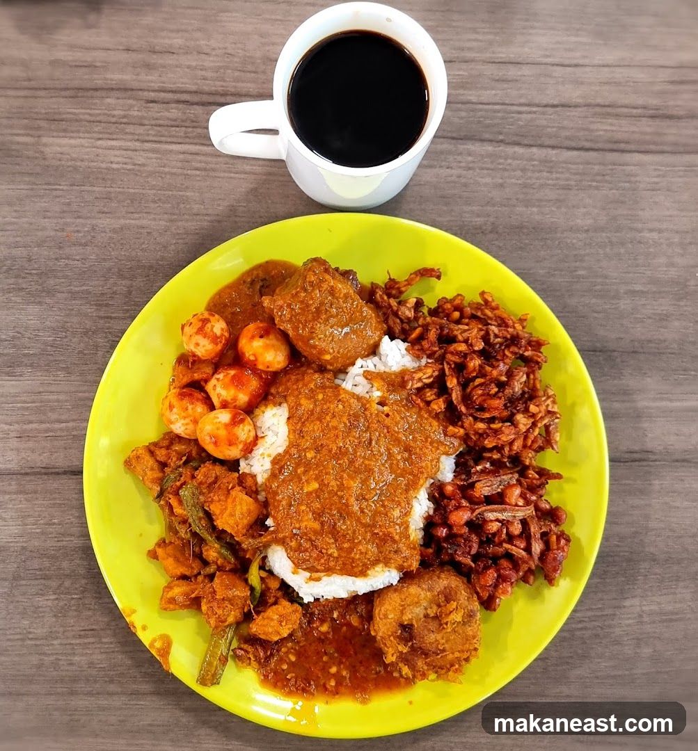 Nasi Campur with Coffee