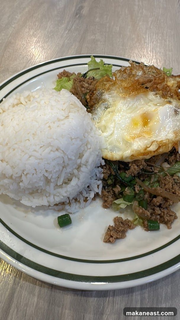 Minced Meat with Rice and Fried Egg