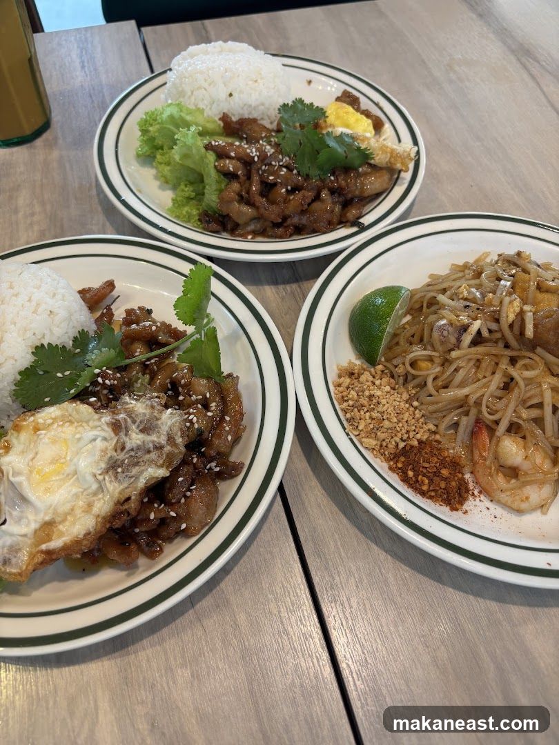 Three Plates of Food