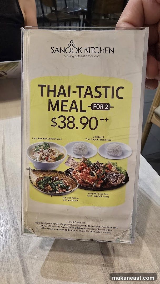 SANOOK KITCHEN THAI-TASTIC MEAL FOR 2