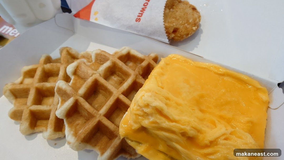 Waffles and Scrambled Eggs