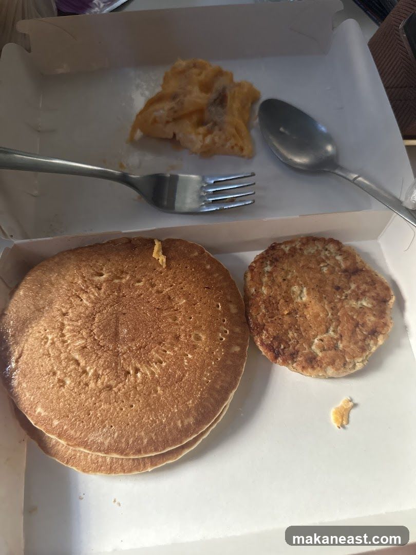 Pancakes and Sausage Meal