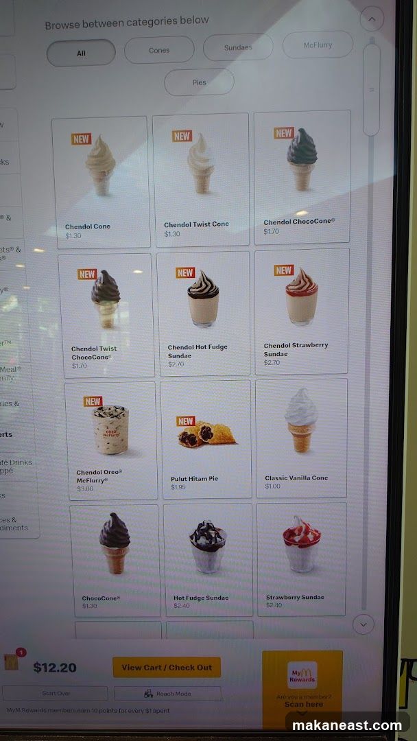 Dessert Menu