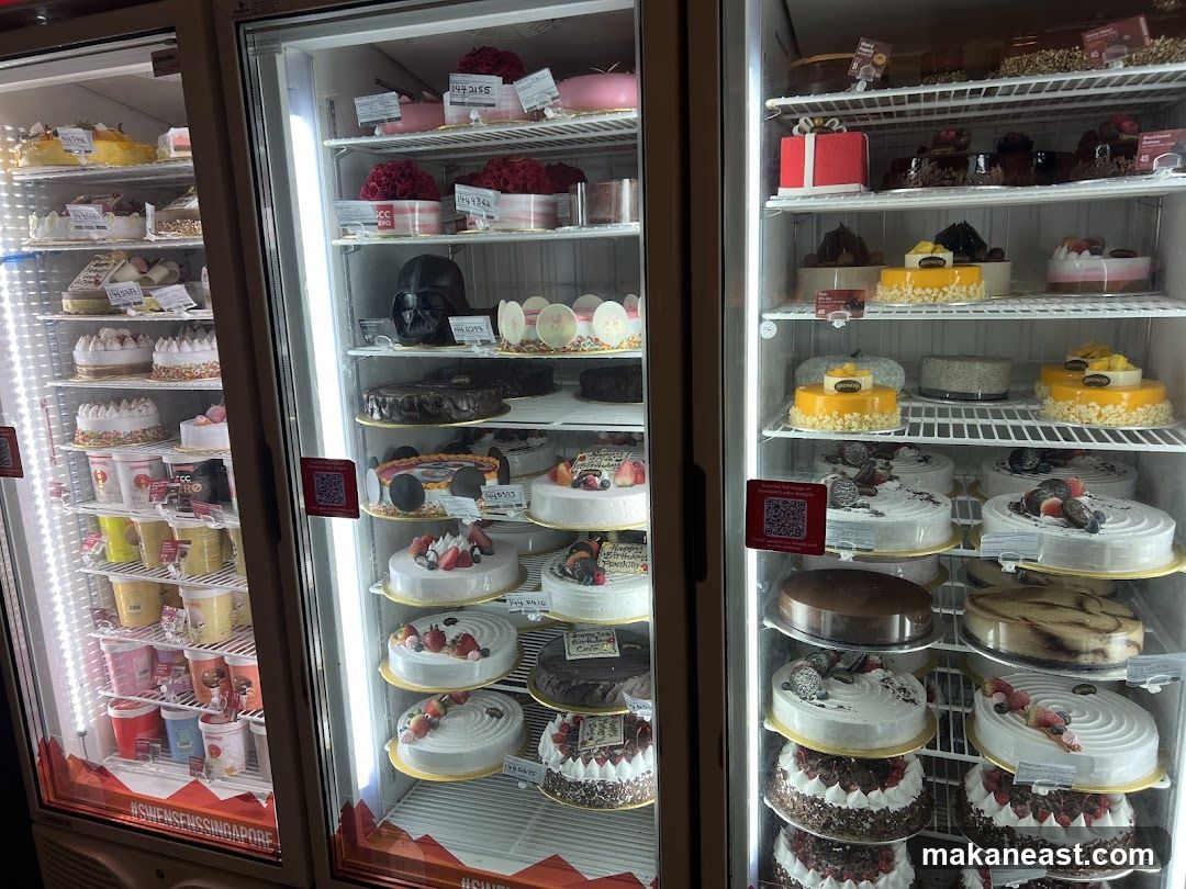 Refrigerated Display of Cakes and Desserts