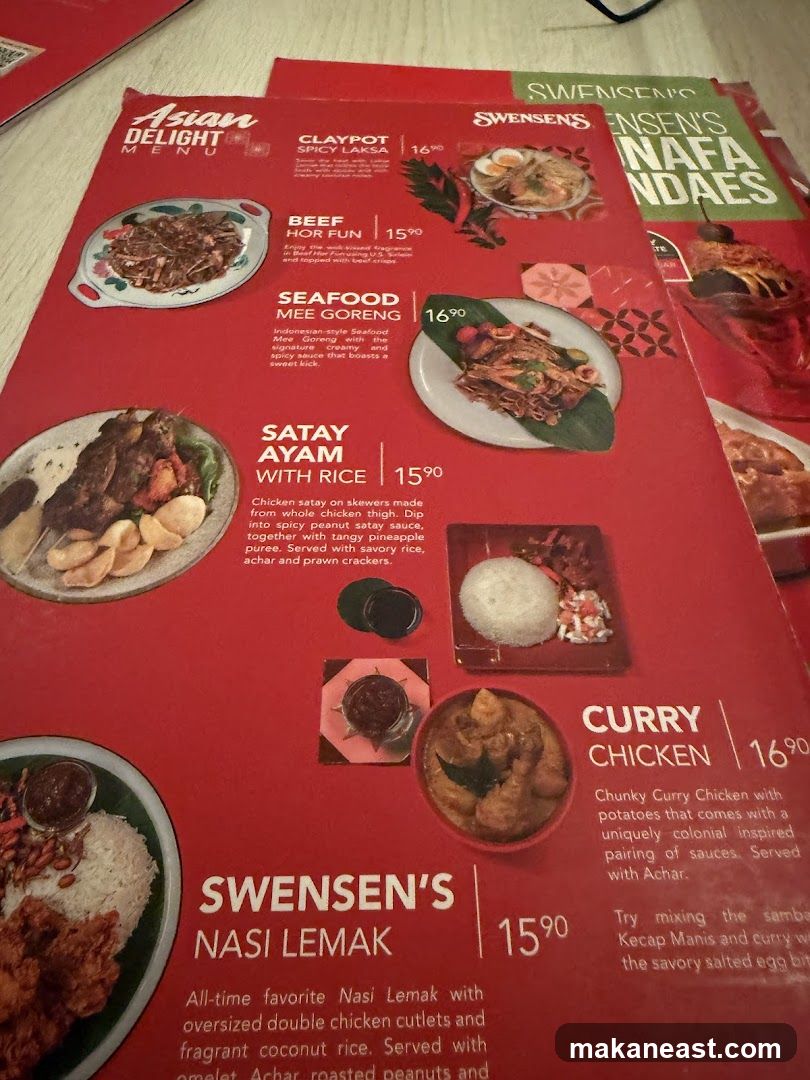 Asian Delight Menu