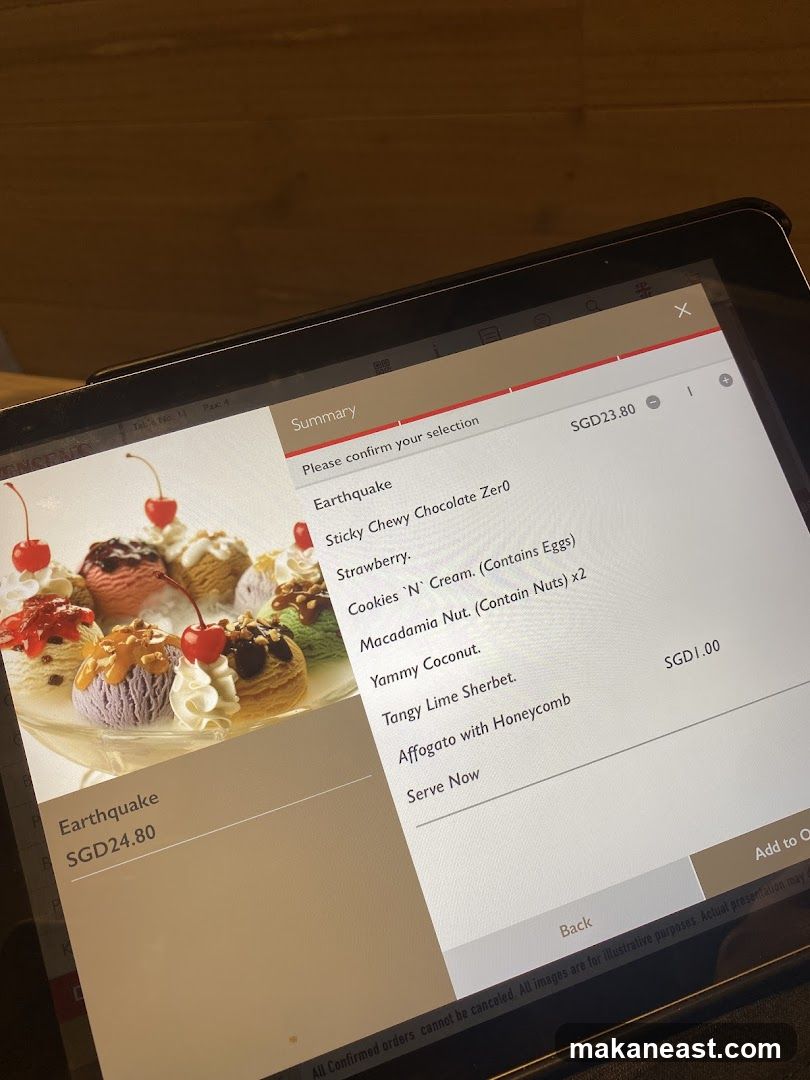 Ice Cream Order Summary
