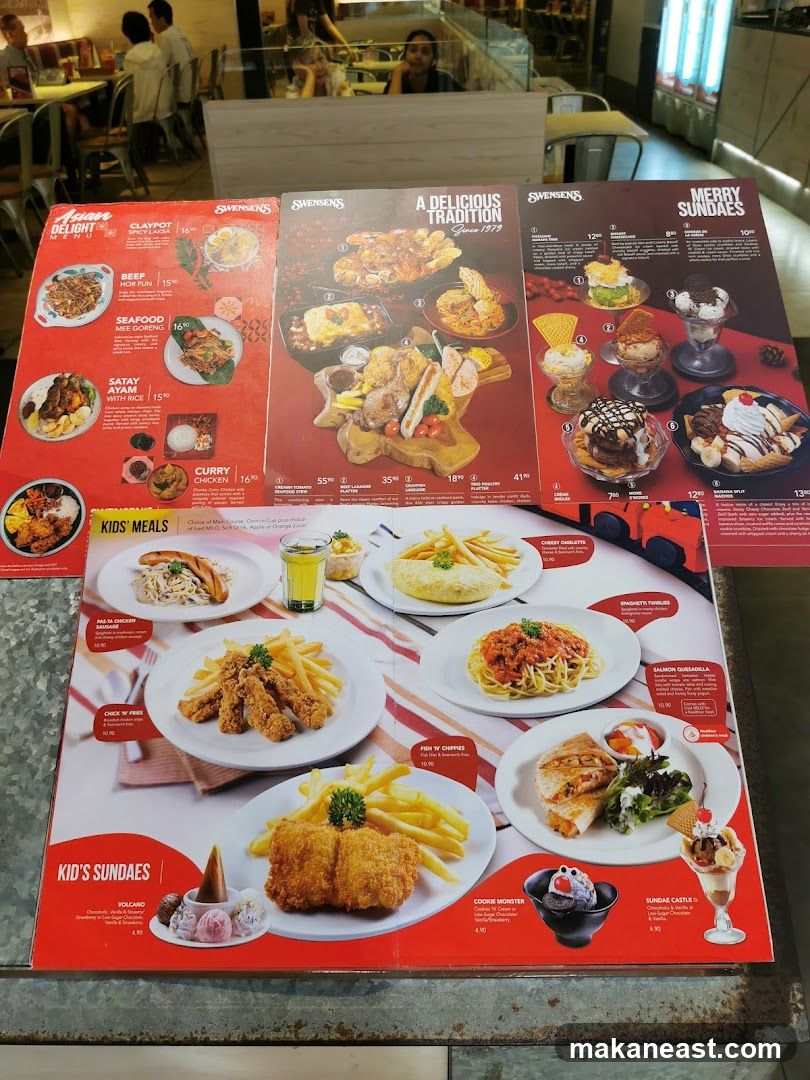 Swensen's Menu