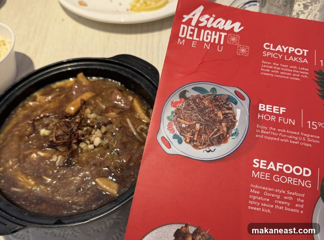 Asian Delight Menu