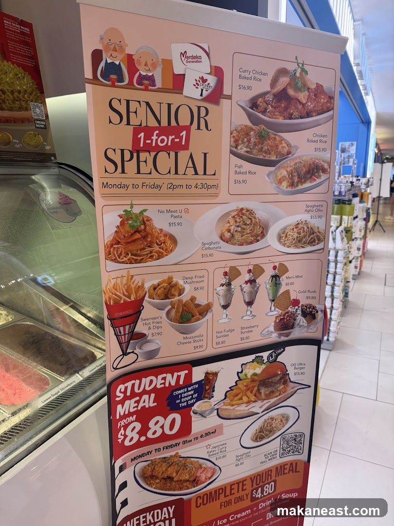 Senior and Student Meal Specials