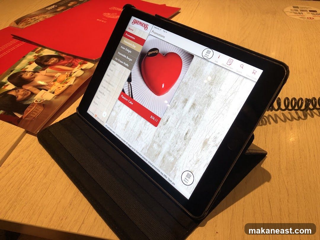Swensen's Promotions on Tablet