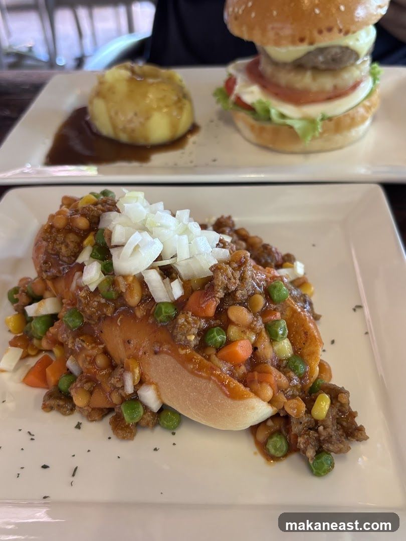 Sloppy Joe and Burger