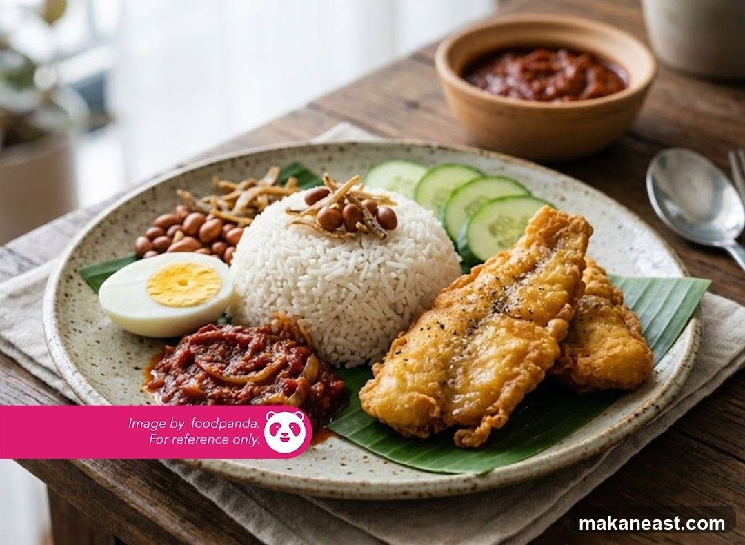 Nasi Lemak with Fried Fish