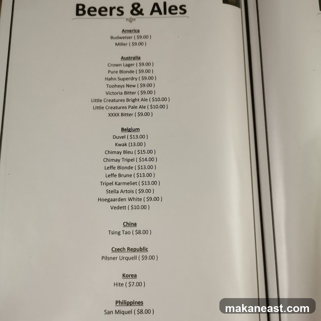 Beers & Ales