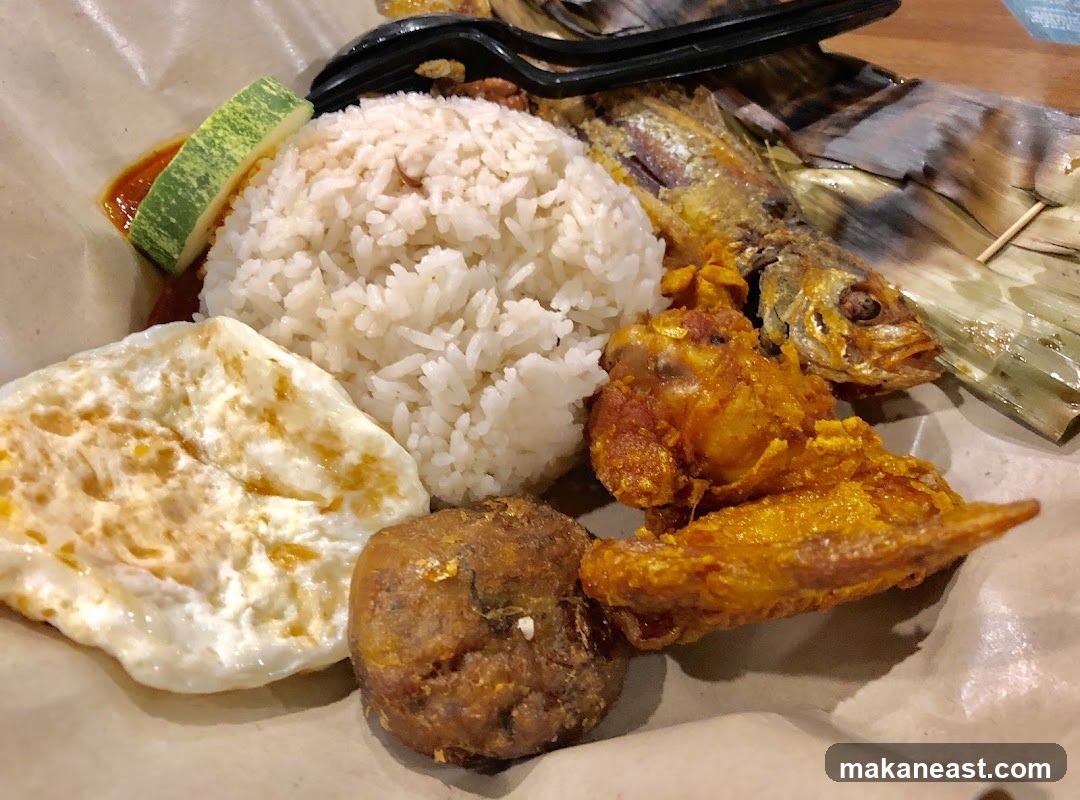 Fried Chicken and Fish Rice Plate