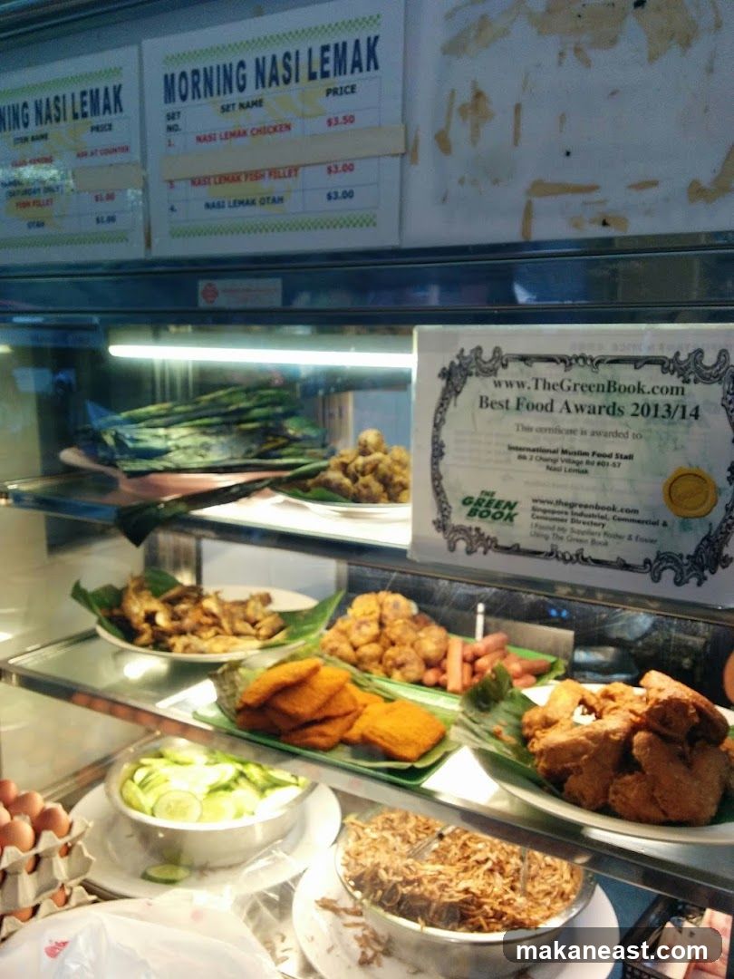 Morning Nasi Lemak Menu