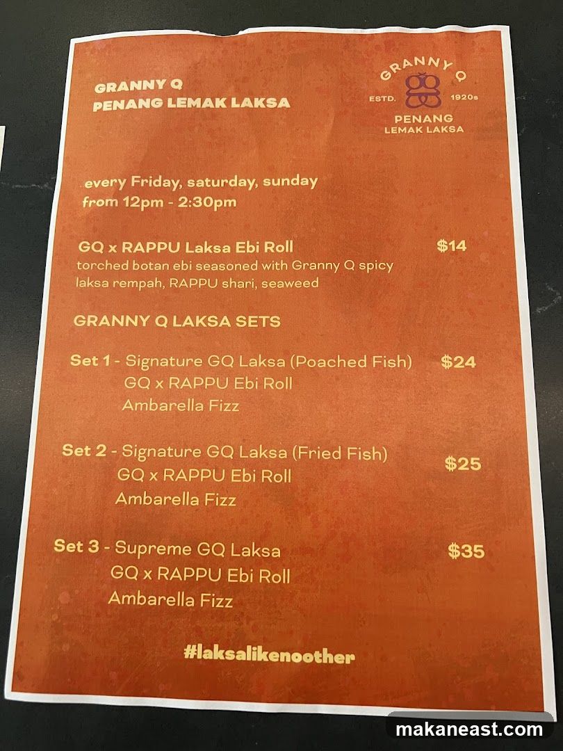 GRANNY Q PENANG LEMAK LAKSA