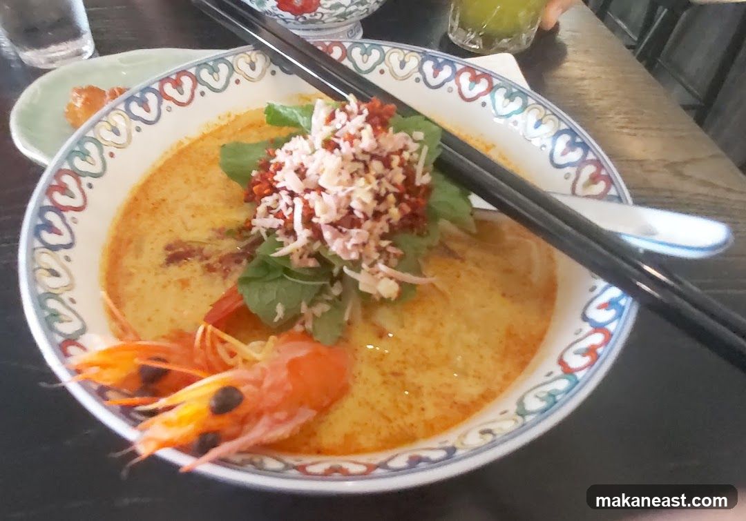 Bowl of Laksa with Shrimp