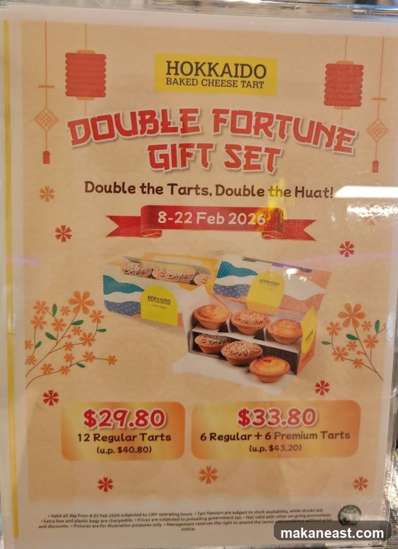 Hokkaido Baked Cheese Tart Double Fortune Gift Set Promotion